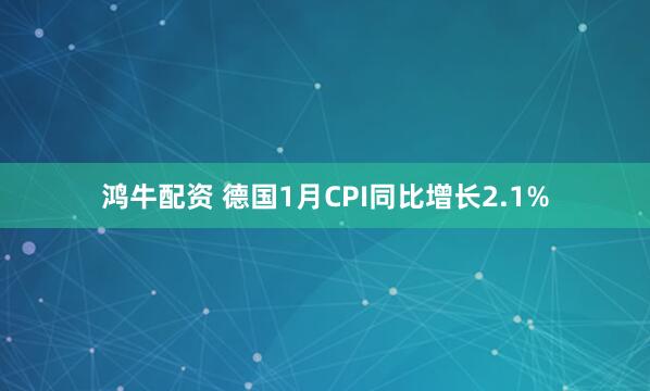 鸿牛配资 德国1月CPI同比增长2.1%